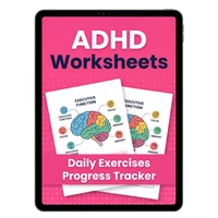 Kids ADHD Worksheet + Infographic